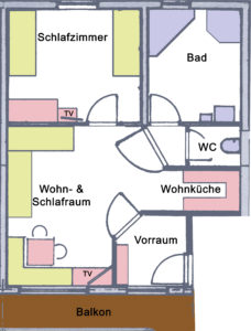 Ferienwohnung 1 Grundriss